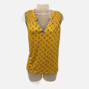 Lucky Brand Sleeveless Embroidered Top